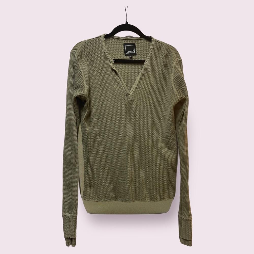 Piper Waffle V-Neck by Lily and Lottie.